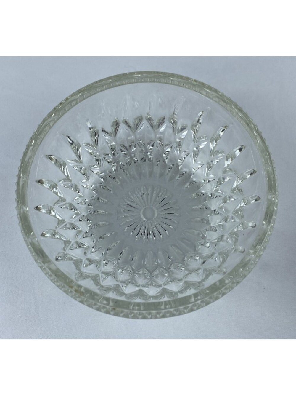 VTG Indiana Glass Mount Vernon Trinket / Candy Dish Dome Lid Brass Acorn Finial - Picture 4 of 13